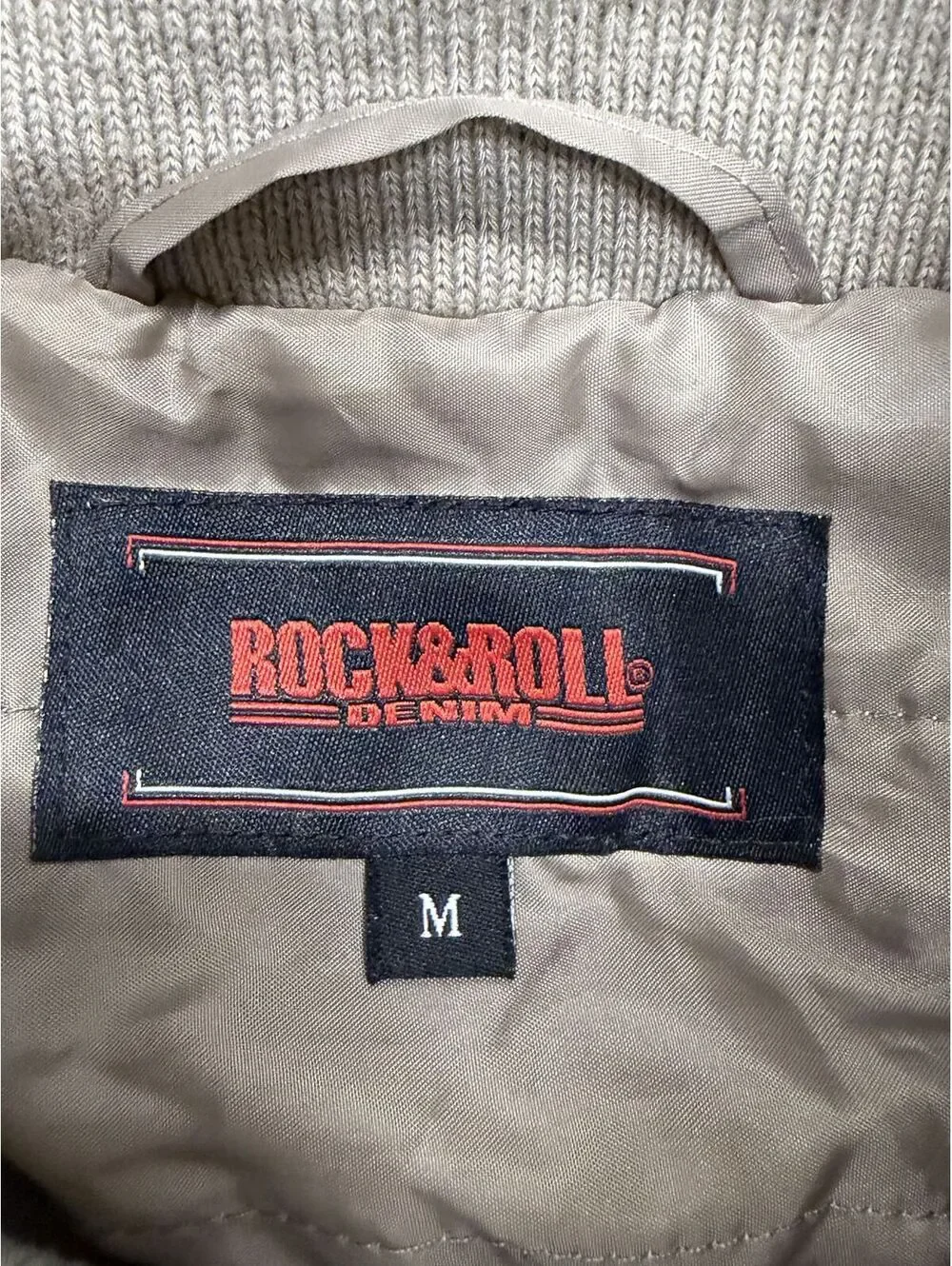 Rock & Roll Denim Men's Medium Cotton Fleece Jacket with Southwestern Pattern